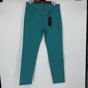 NWT Greyson Golf Pants Mens 34x32 Armonk 5-Pocket Trouser Rabbit Foot Teal